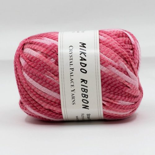 yarn crystal palace mikado ribbon multi strawberry soda 9241 50824234 629388