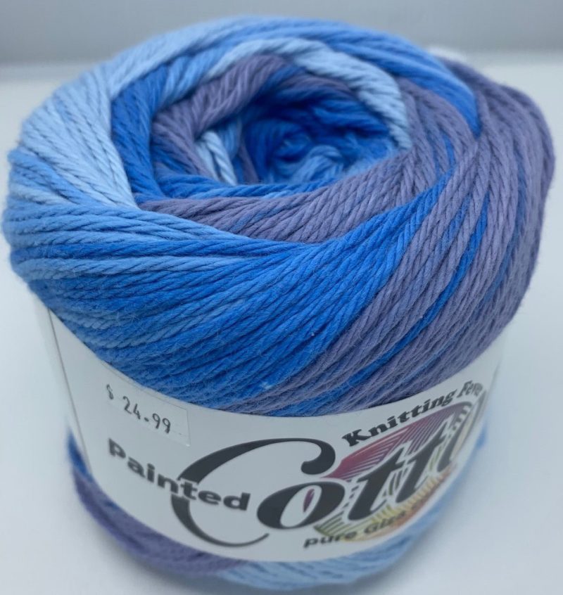 yarn knitting fever painted cotton 1 kokomo blues 841275130098 365687