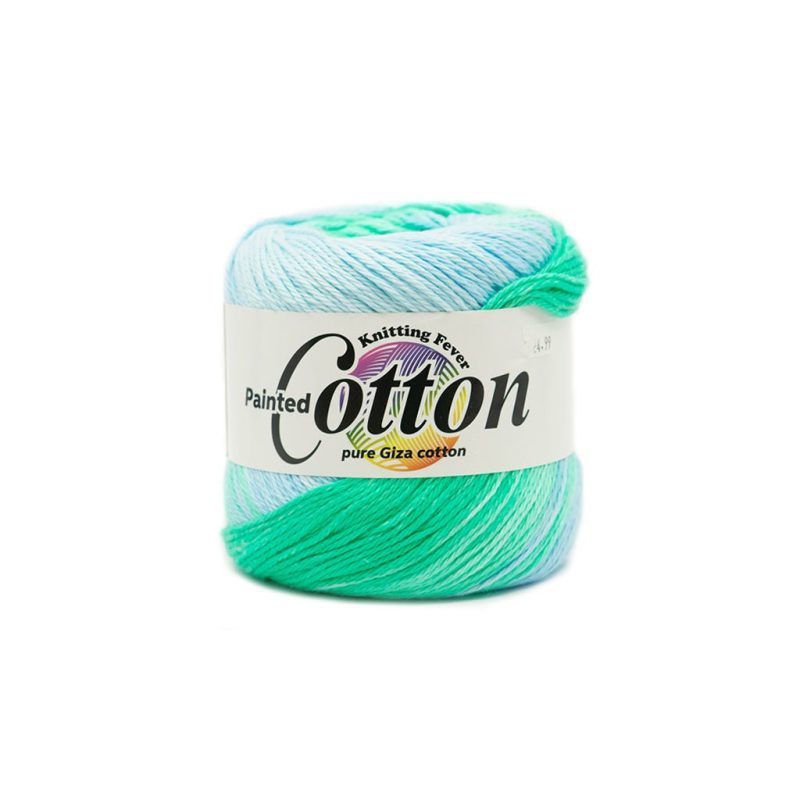 yarn knitting fever painted cotton 1 kokomo blues 841275130098 554548