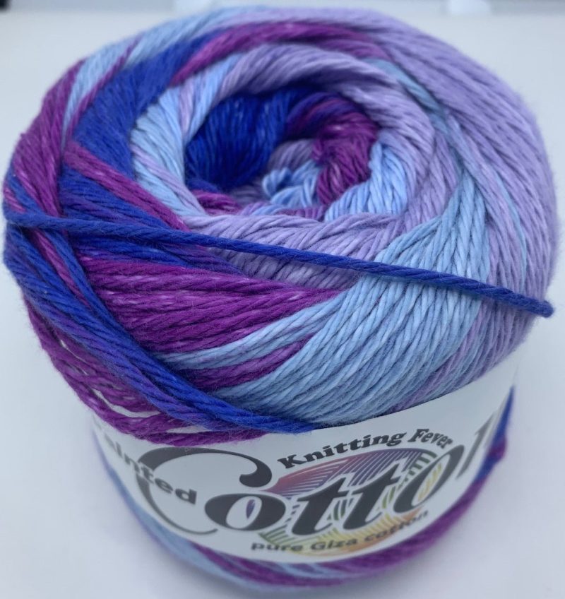 yarn knitting fever painted cotton 4 levander by day 841275130128 778661