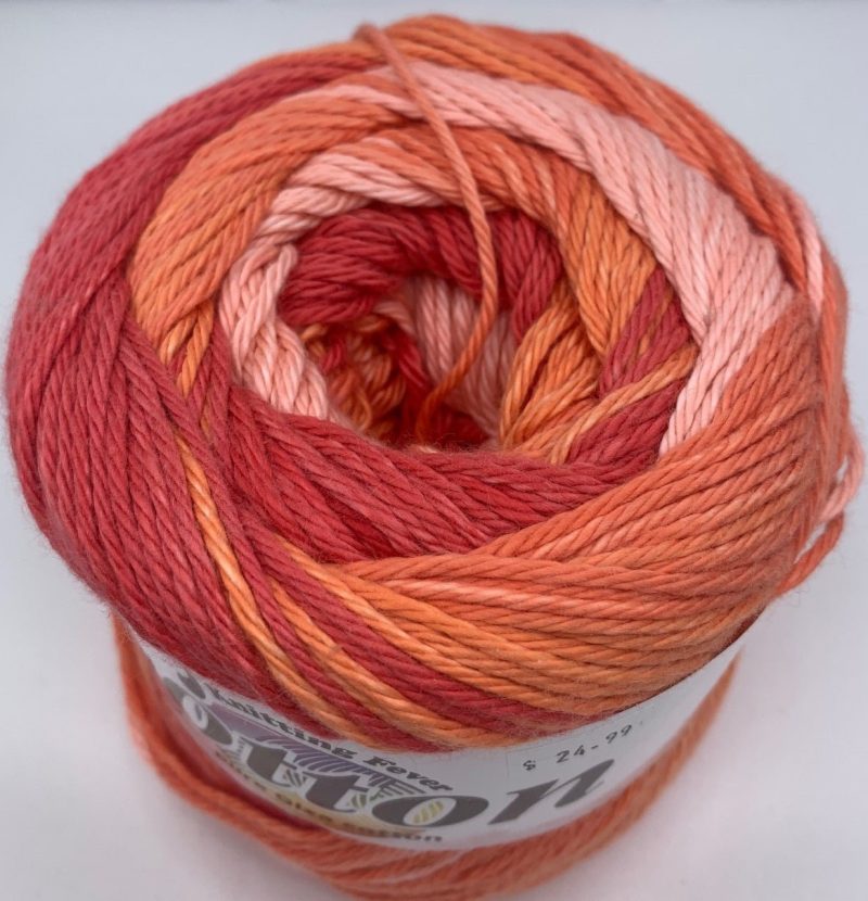 yarn knitting fever painted cotton 5 cairo sunset 841275130135 254955