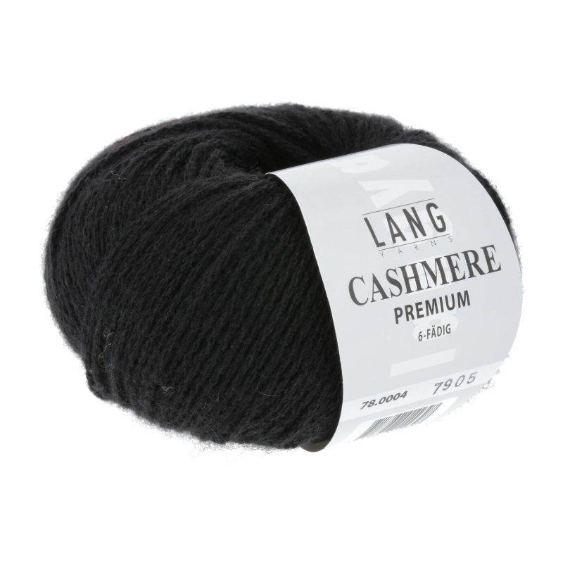 yarn lang cashmere premium 4 black 667622