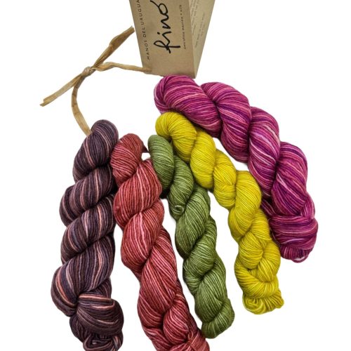 yarn manos del uruguay fino mini skein set 26 daphne 157859