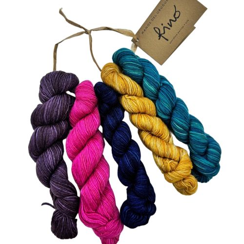 yarn manos del uruguay fino mini skein set jewel tones 199414