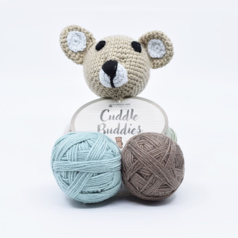 yarn plymouth yarns cuddle buddies kit 204 bear 843273057100 692790