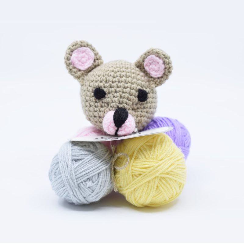 yarn plymouth yarns cuddle buddies kit 205 bear baby 843273057117 869917