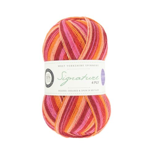 yarn west yorkshire spinners signature 4 ply 881 summer sunset 5053682068818 690567