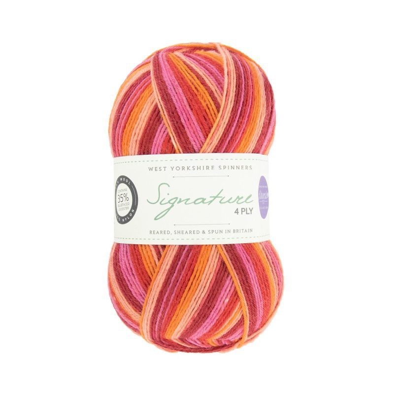 yarn west yorkshire spinners signature 4 ply 881 summer sunset 5053682068818 690567