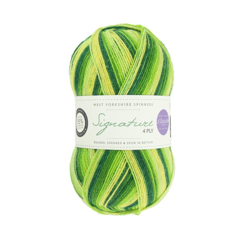 yarn west yorkshire spinners signature 4 ply 882 spring green 5053682068825 263686